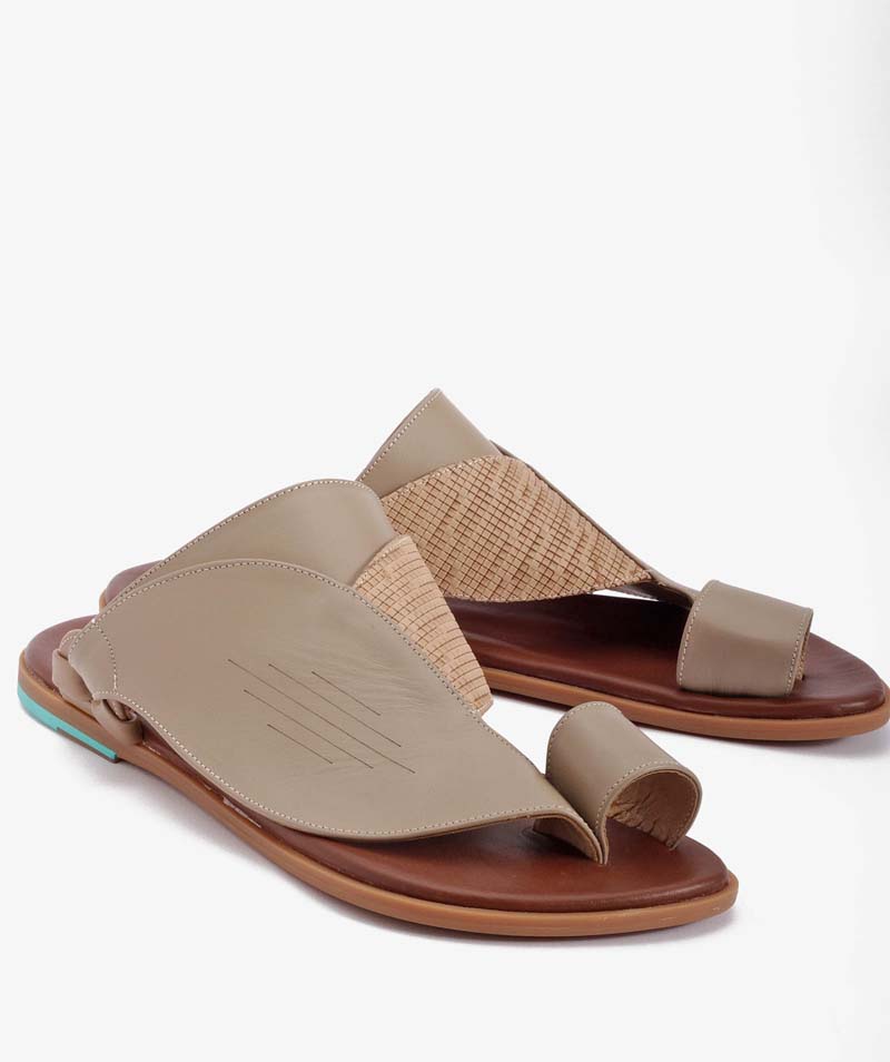 نعال شرقي زبيري جلد طبيعي