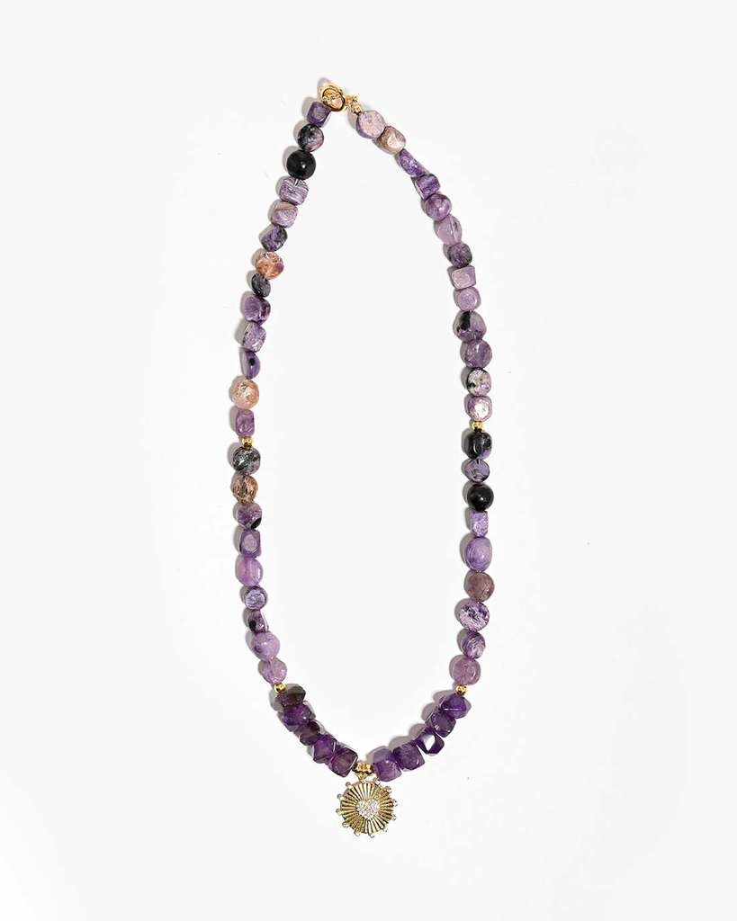 Gemstone necklace WNEC332PR