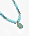 Turquoise and Apatite Stone WNEC331LL