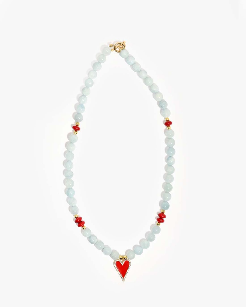 Peridot and coral stone WNEC337LL