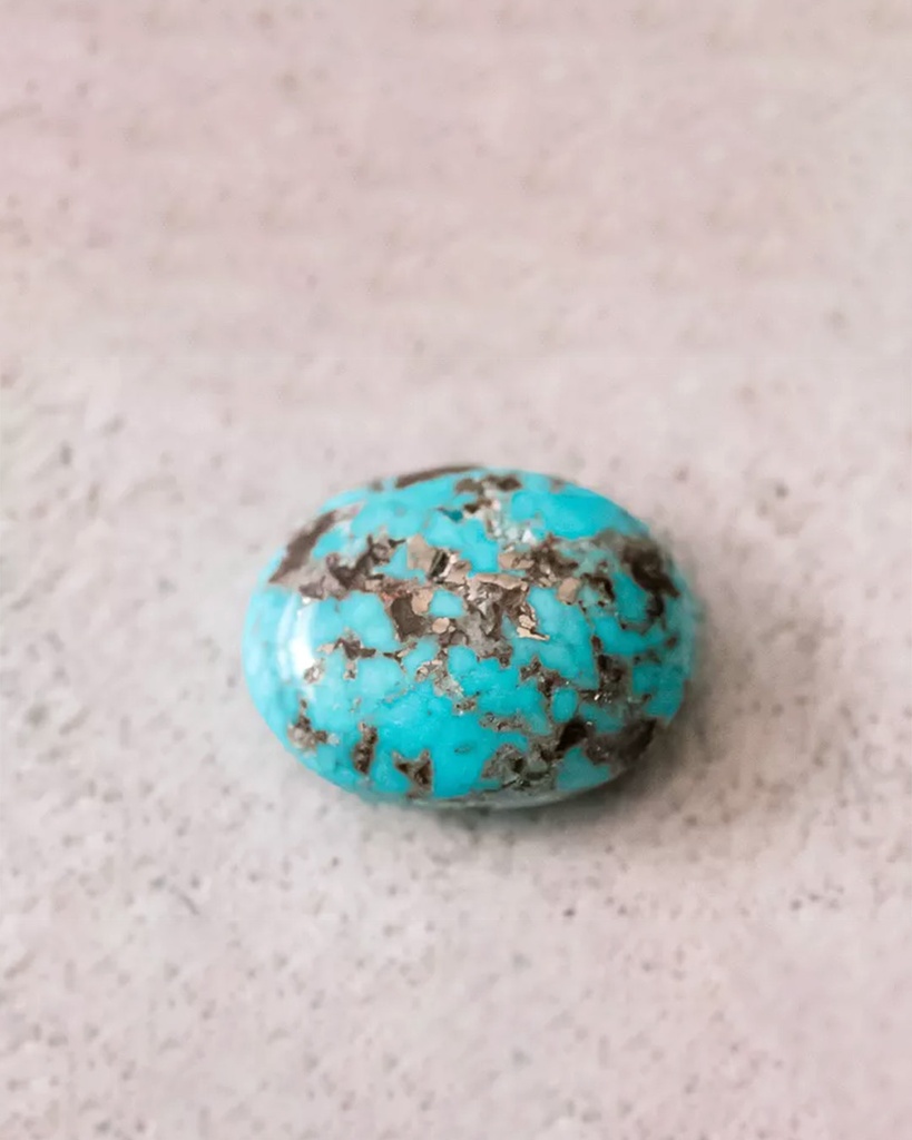 Turquoise and apatite stones WNEC334LL