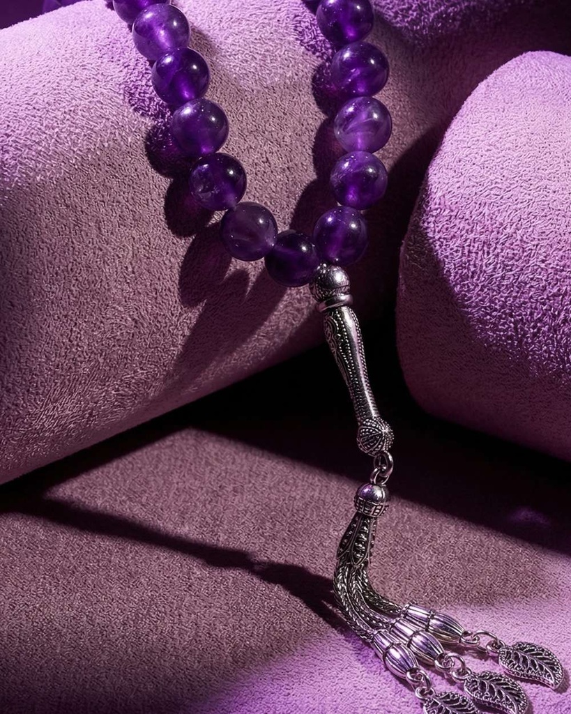 Purple amethyst rosary ROS275PR