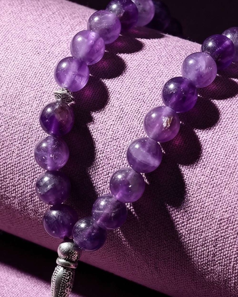 Purple amethyst rosary ROS275PR