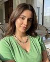 عقد نسائي حجر سيرافينيت أخضر