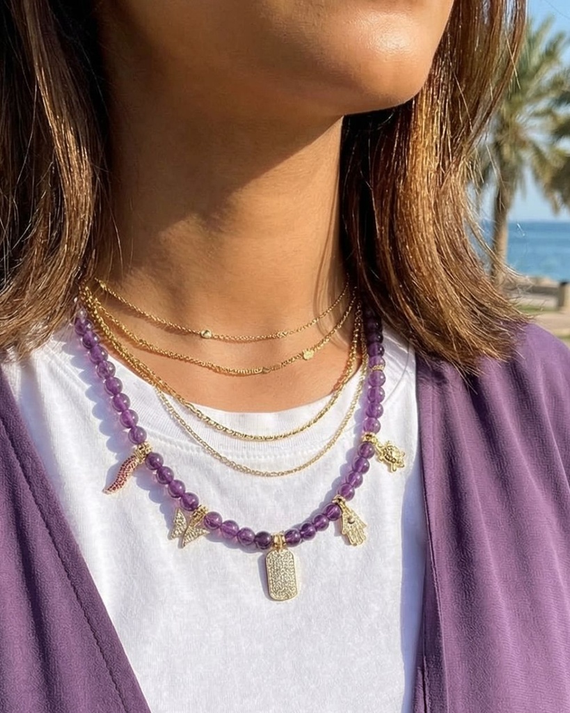 Amethyst Stone WNEC325PR