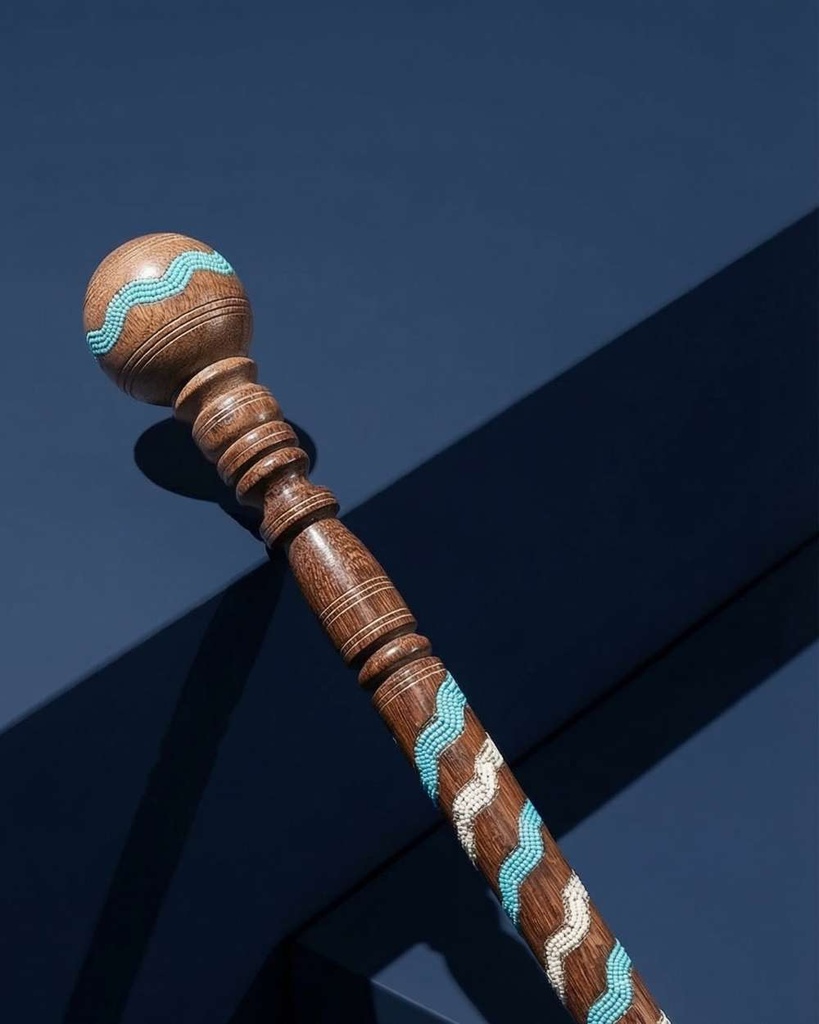 A metal walking stick CAN1004