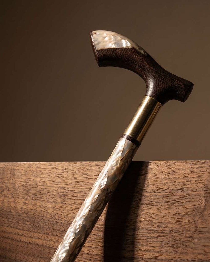 Wenge wood walking stick CAN1035