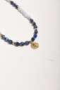 Aquamarine and lapis lazuli stone necklace WNEC347LL