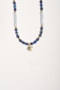 Aquamarine and lapis lazuli stone necklace WNEC347LL