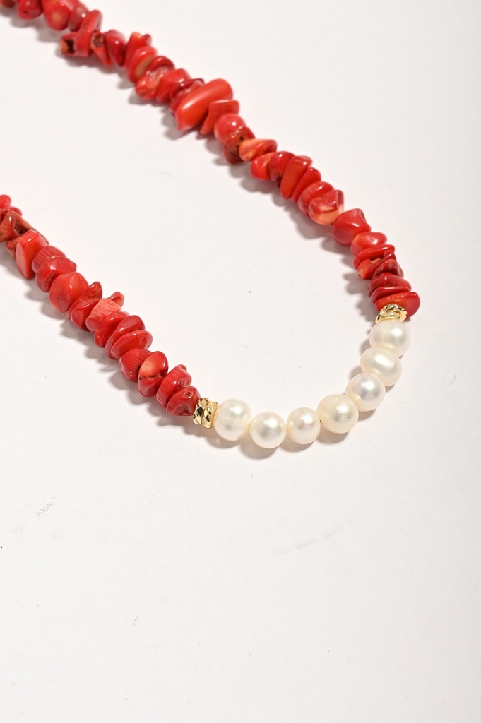 Red coral and pearl WNEC319RD