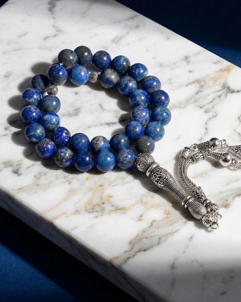 Natural Lapis Lazuli Rosary AA+ ROS8148BL