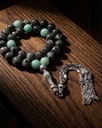 Labradorite and Aqua Marine Rosary ROS3082GY