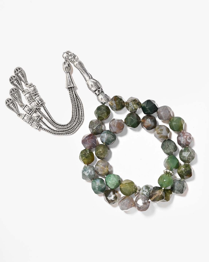 Diamond Aqate Rosary ROS307GN