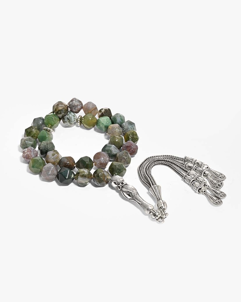 Diamond Aqate Rosary ROS307GN