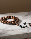 A sophisticated silver-inlaid Kok rosary ROS5418OR