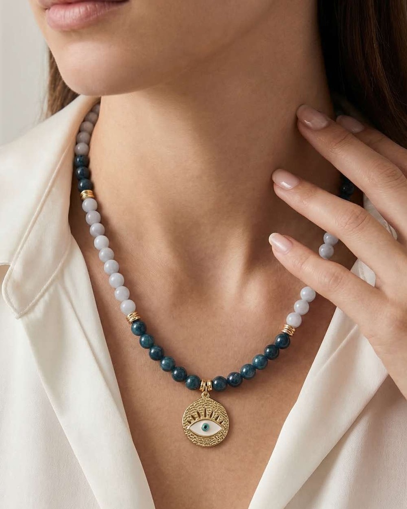 Peridot stone necklace WNEC341MC