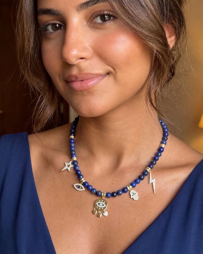 Lapis lazuli necklace WNEC342BL