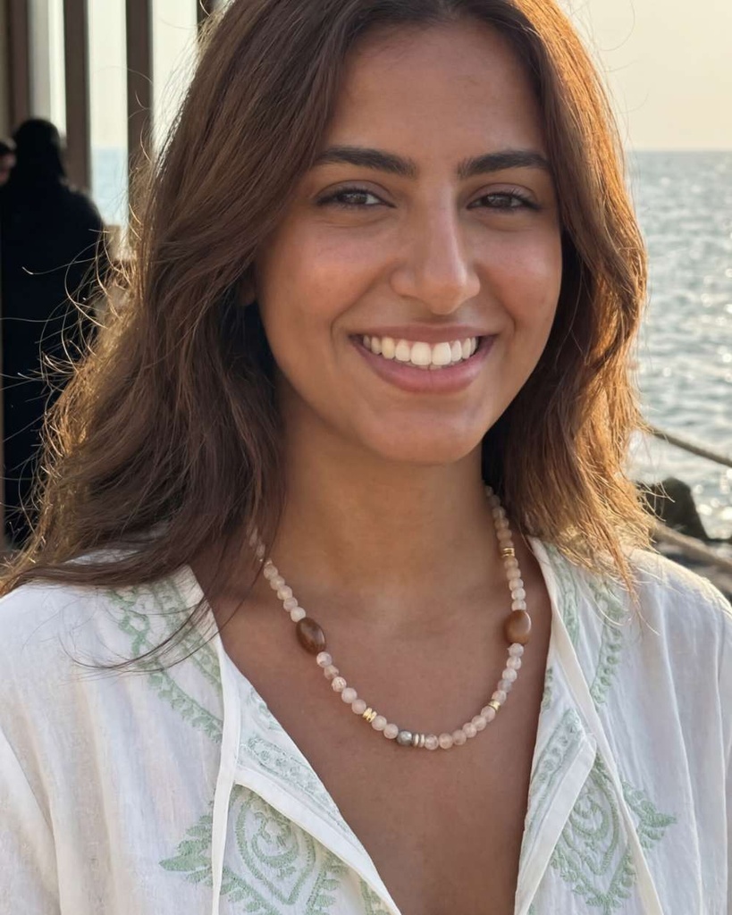 Agate stone necklace WNEC344MC