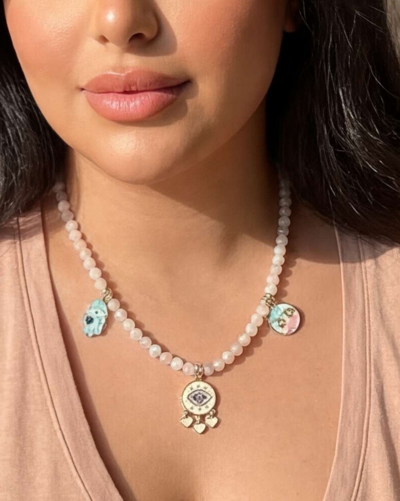 Amazonite stone necklace WNEC345MC