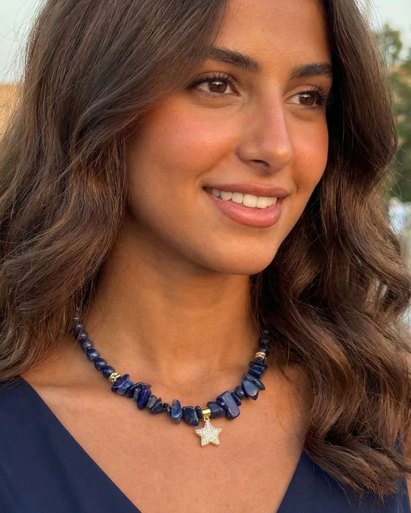 Lapis lazuli necklace WNEC343BL