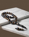 A sophisticated silver-inlaid Kok rosary ROS5416MC