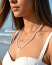 Pink rose necklace WNEC262PK