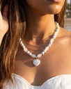 Howlite stone necklace WNEC099WH