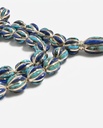 Natural Lapis Lazuli and Turquoise Prayer Beads with 925 Silver Plating 33 Beads