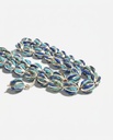 Natural Lapis Lazuli and Turquoise Prayer Beads with 925 Silver Plating 33 Beads