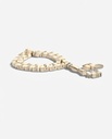Natural African Ivory 33-Bead Prayer Beads Sterling Silver 925