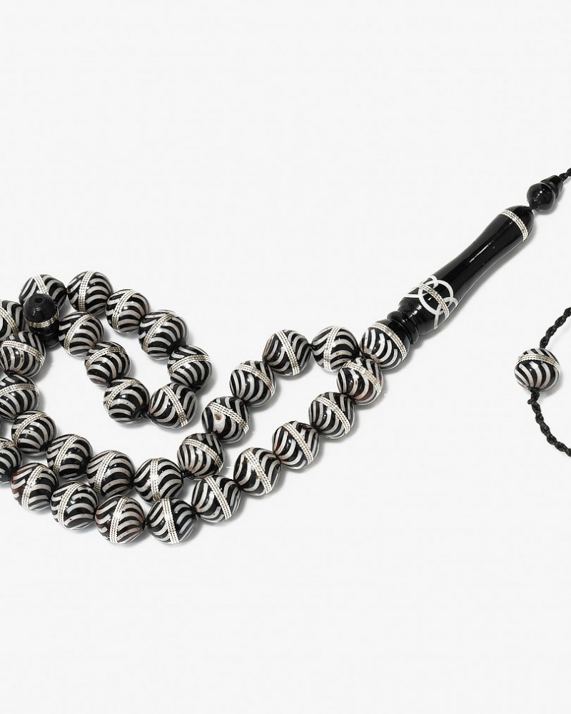 سبحة فضة كوك وعاج انيقة