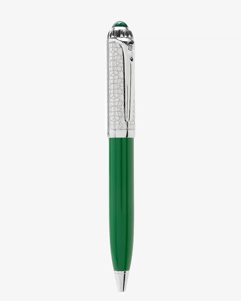 Men pen green & silver PEN517GN