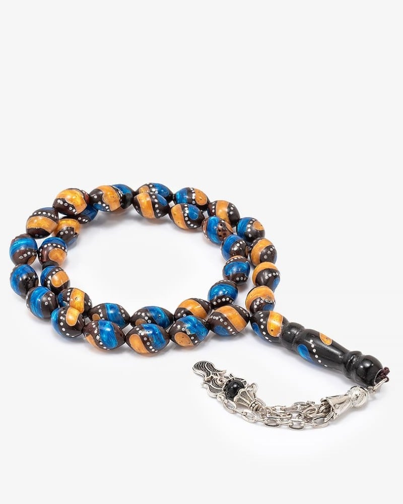 سبحة كوك طبيعي منقوش