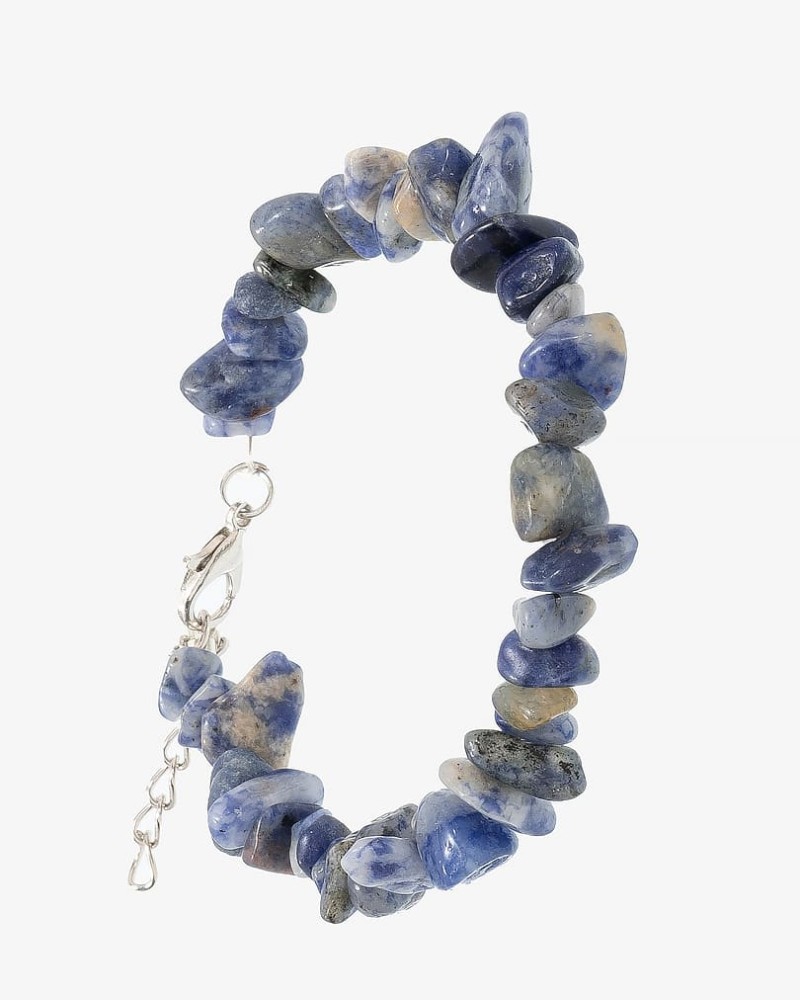 سوار معصم نسائي حجر سوداليت فاخر