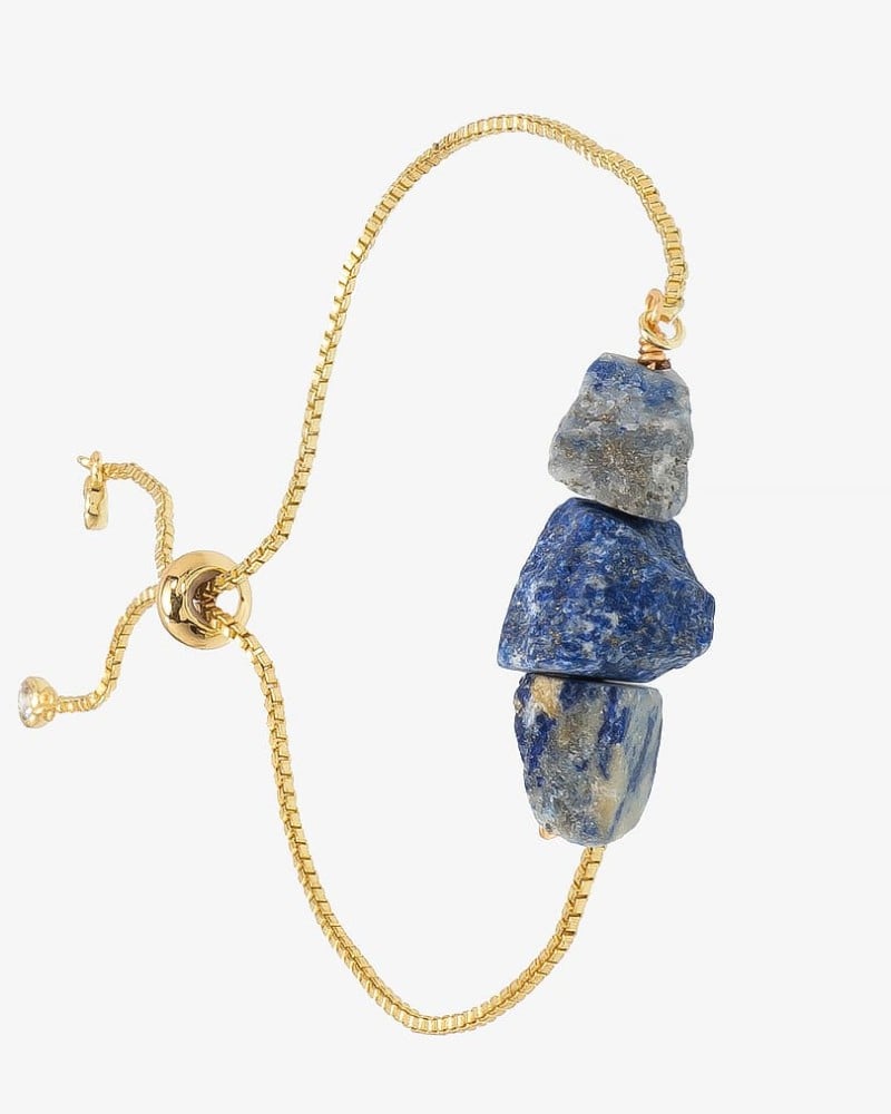 سوار معصم نسائي انيق حجر لازود