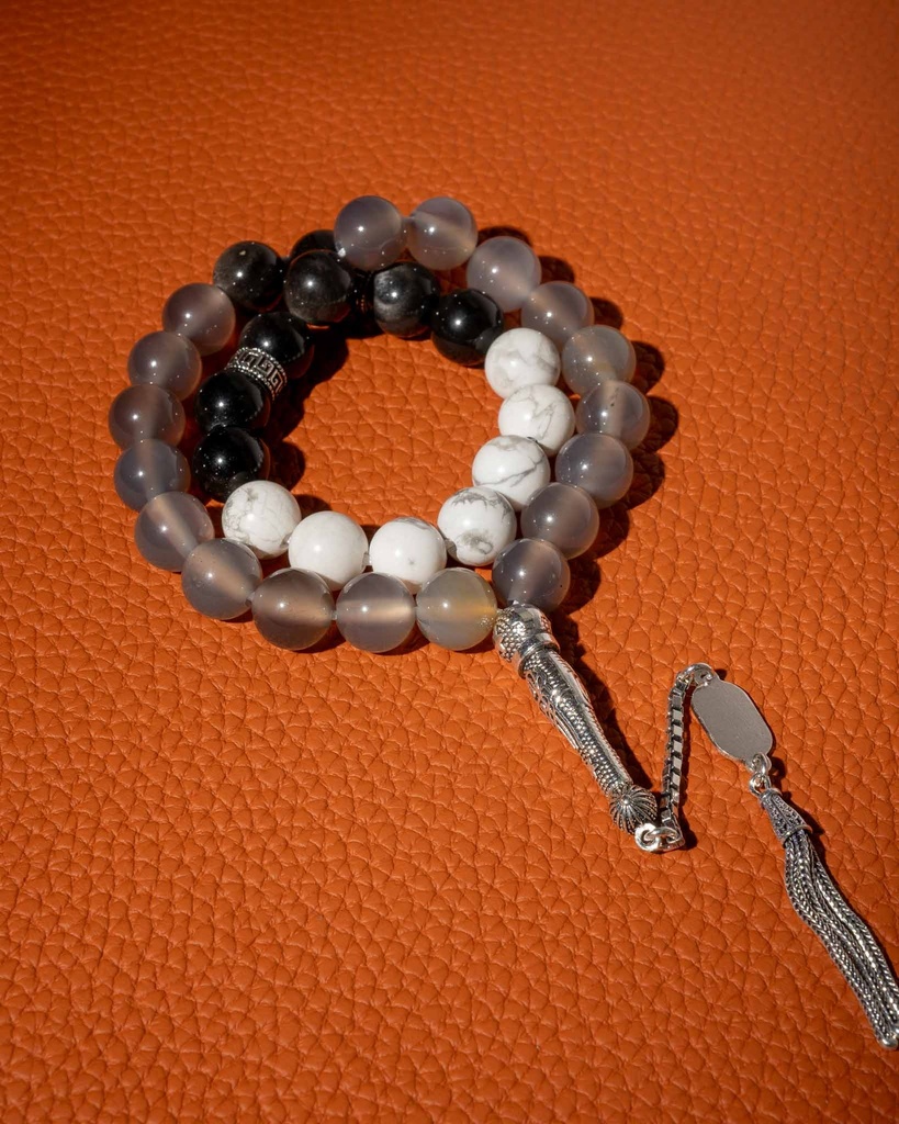 Different natural stones rosary ROS891MC