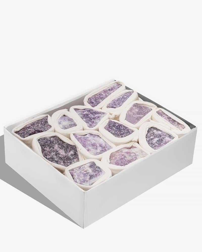 حجر  ليبيدوليت طبيعي خام