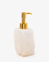 Clear Quartz Stone Lotion Dispenser ACC044WH