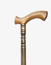 Sandalwood cane with an intricately carved luxurious 