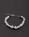 Buffalo stone bracelet (howlite) WBRA109WH
