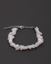 White jade stone bracelet WBRA111WH