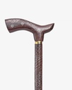 عصا عكاز خشب فينجي منقوش بملاكيت