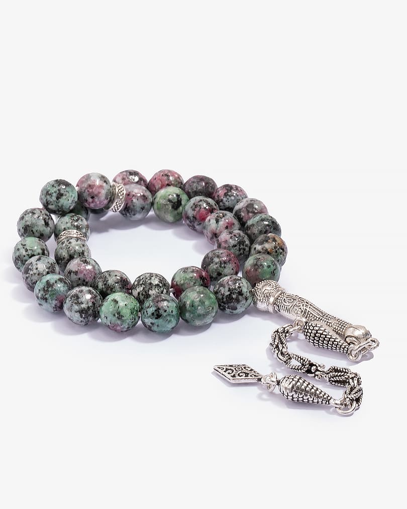 Ruby Zoisite stone rosary ROS8097GN