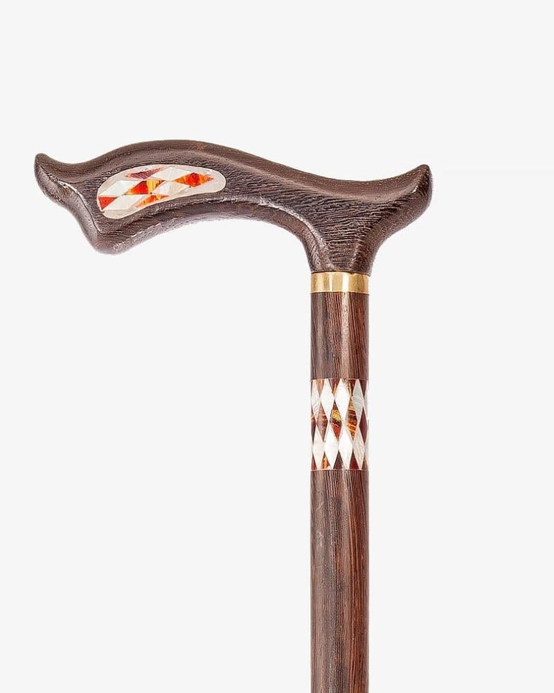 Natural ebano wood crutch stick CAN665