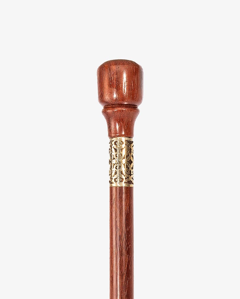 Natural teak wood crutch stick CAN674 