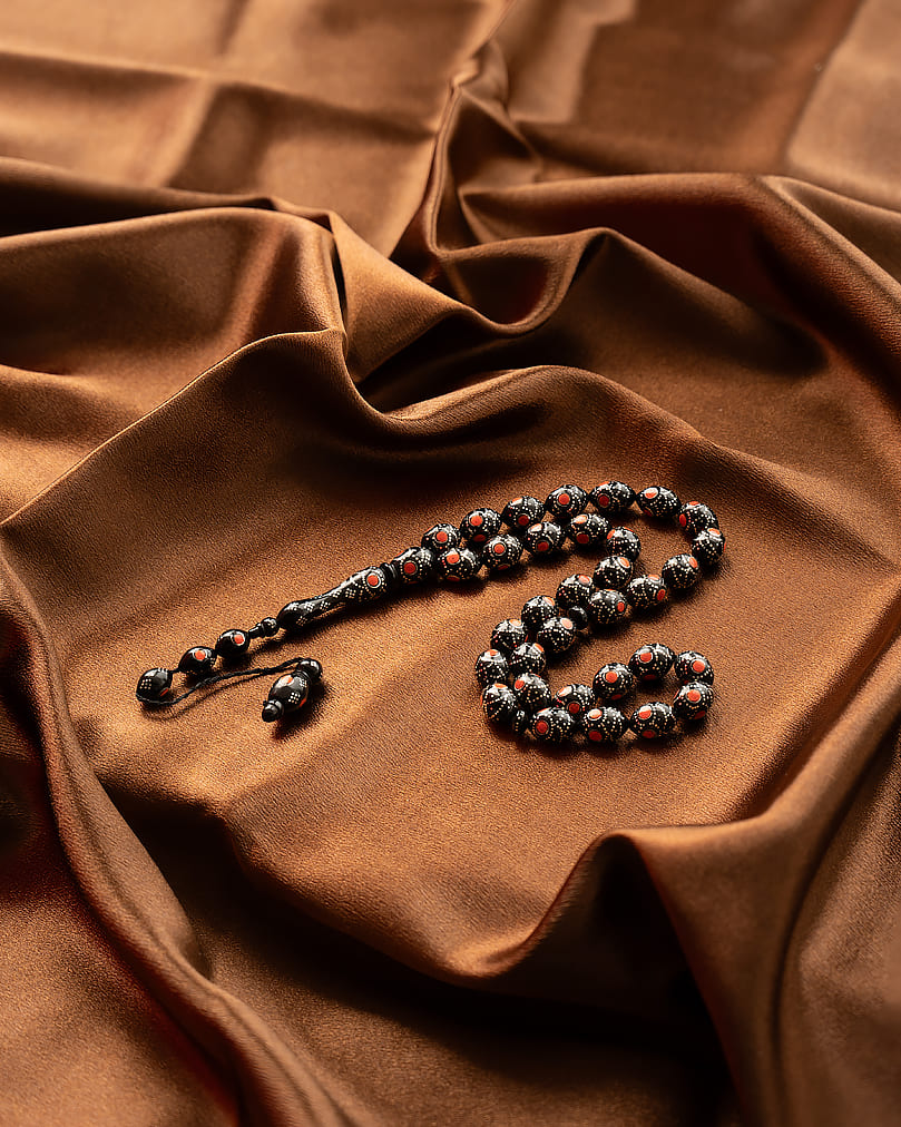 Cook wood silver rosary ROS5363RD