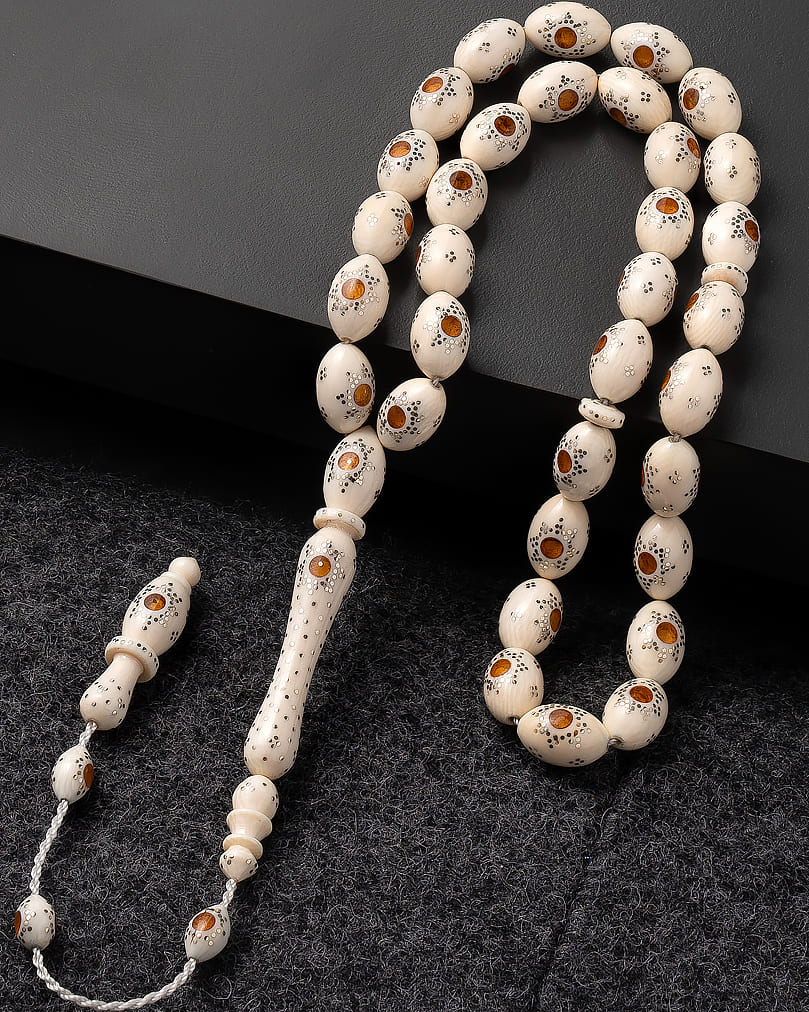 Rare ivory rosary  ROS5372WH