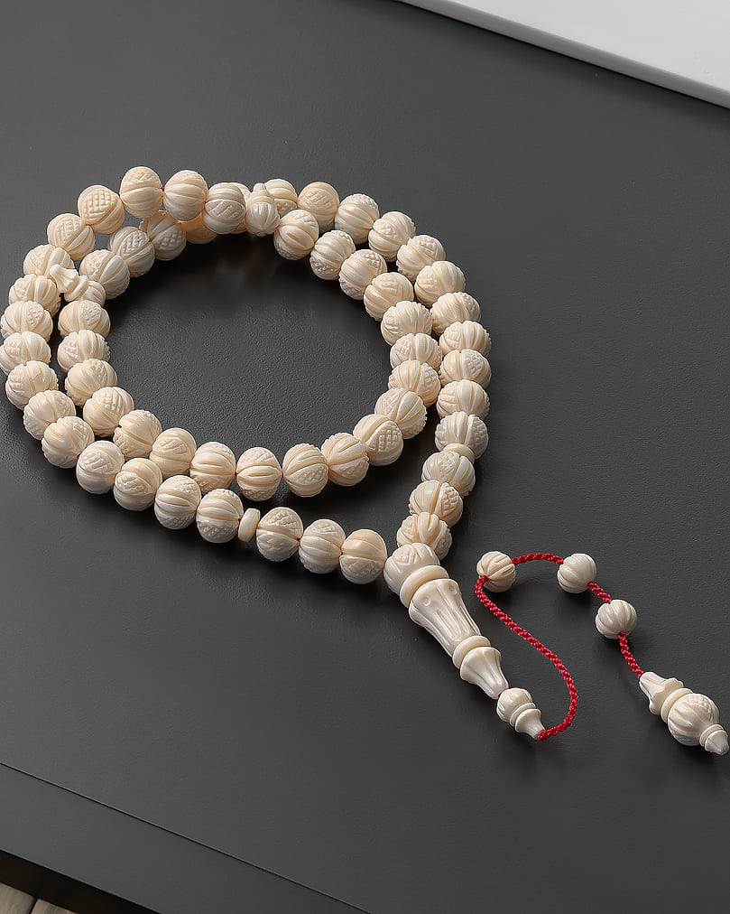 A rare rosary of a hippo's tusk ROS5365WH