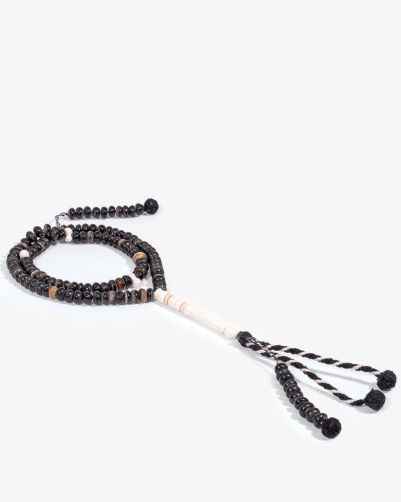 Buffalo horn rosary ROS8397BK