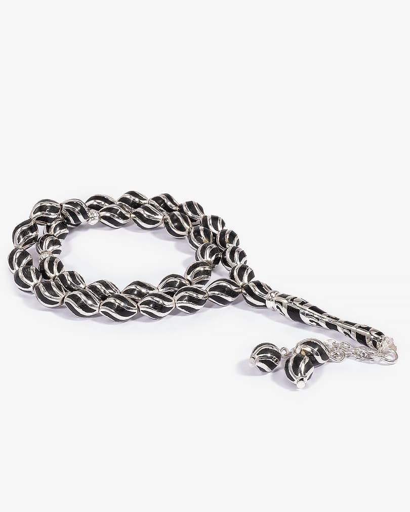 Italian mirror rosary ROS8432BK